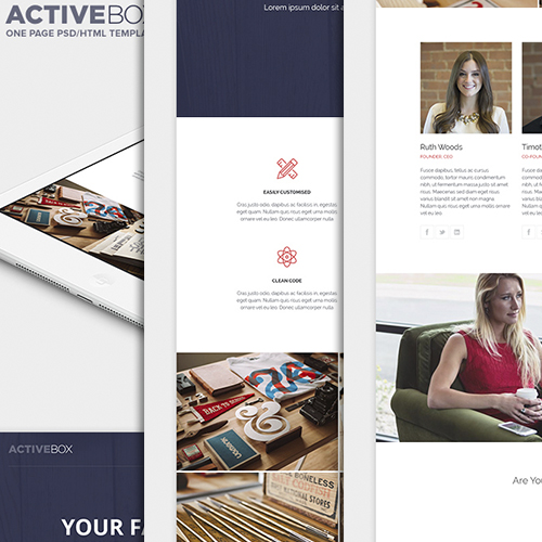 Шаблон "ActiveBox" html/psd скачать бесплатно