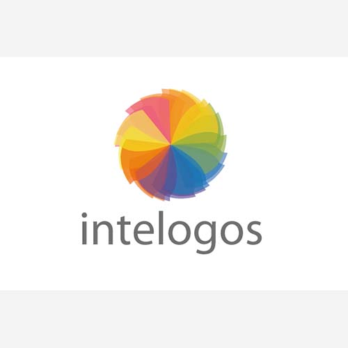 Цветовой круг дизайн логотипа вектор скачать