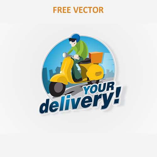 Логотип доставки на дом скачать вектор