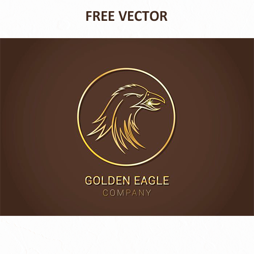 Логотип золотой орел вектор eps скачать