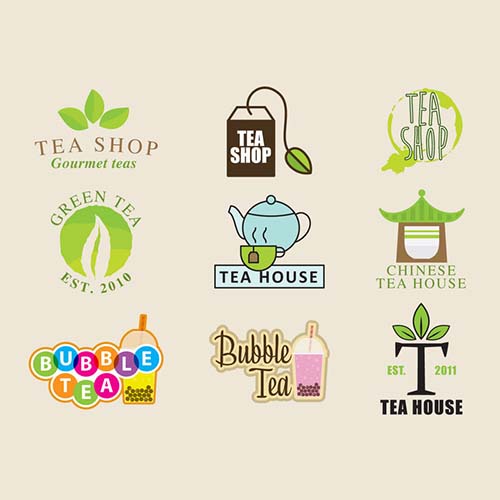 Чайный магазин Логотипы