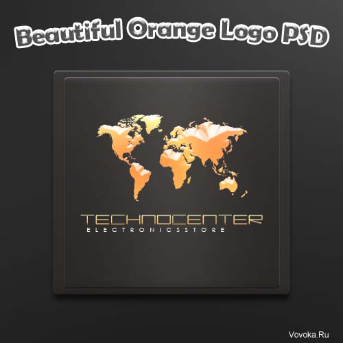 Бесплатный Оранжевый Логотип PSD